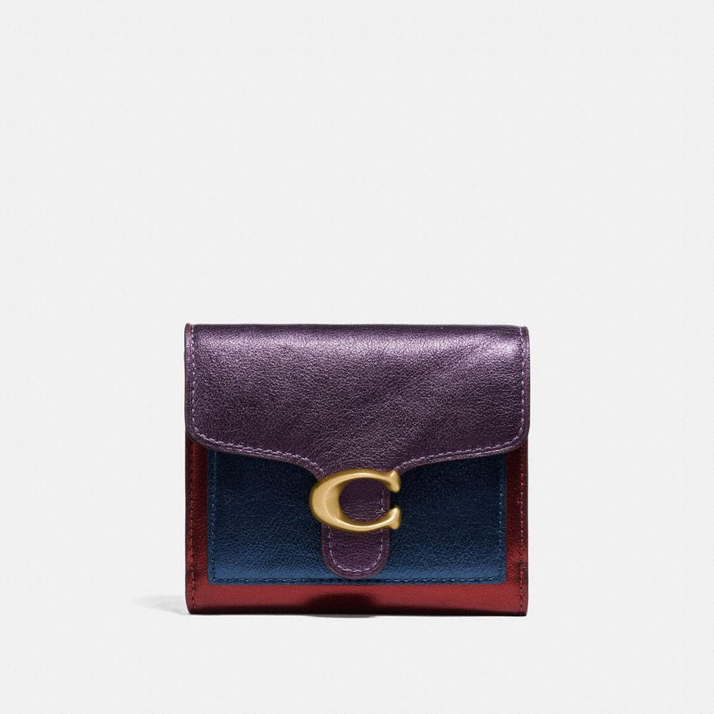 COACH TABBY SMALL WALLET IN COLORBLOCK - BRASS/MULTI - 79422