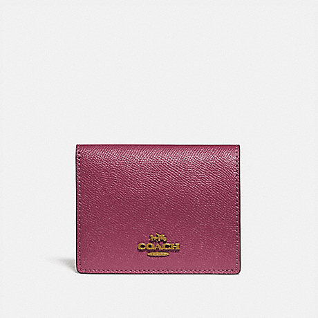 COACH 79427 SMALL SNAP WALLET BRASS/DUSTY PINK