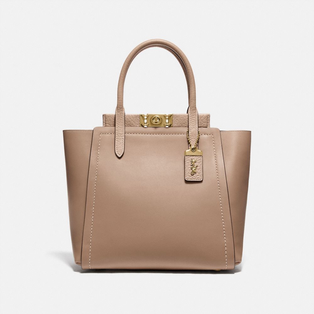 COACH 79468 TROUPE TOTE BRASS/STONE