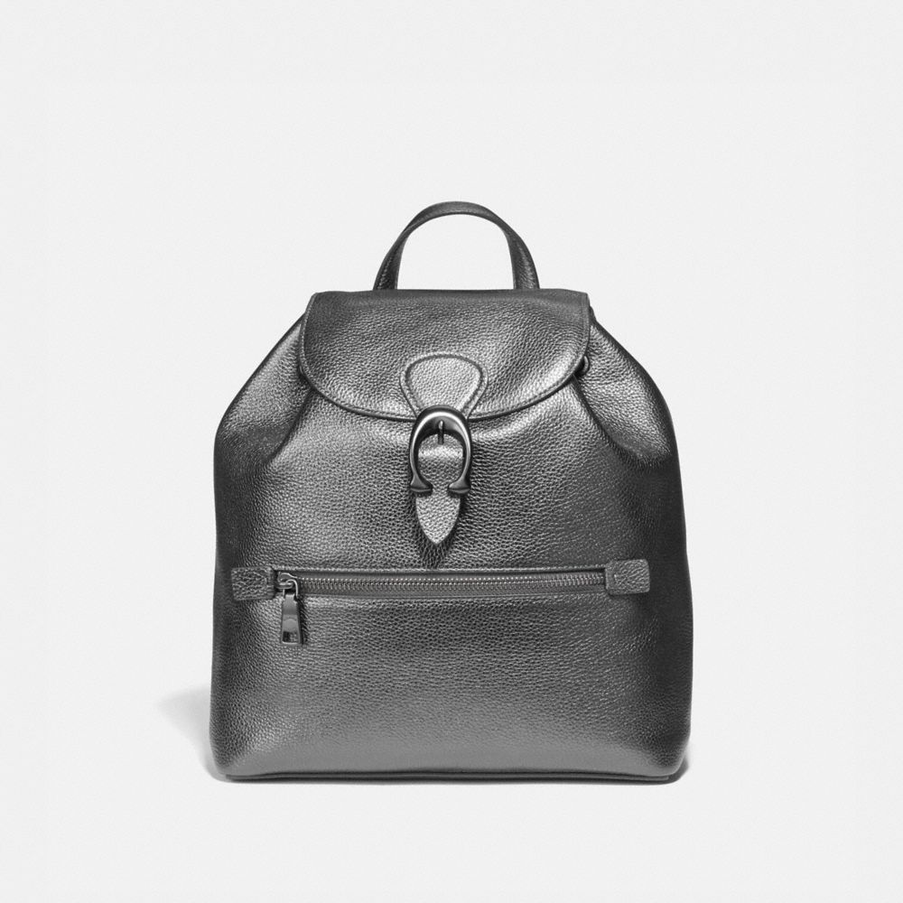 EVIE BACKPACK - PEWTER/METALLIC GRAPHITE - COACH 79580