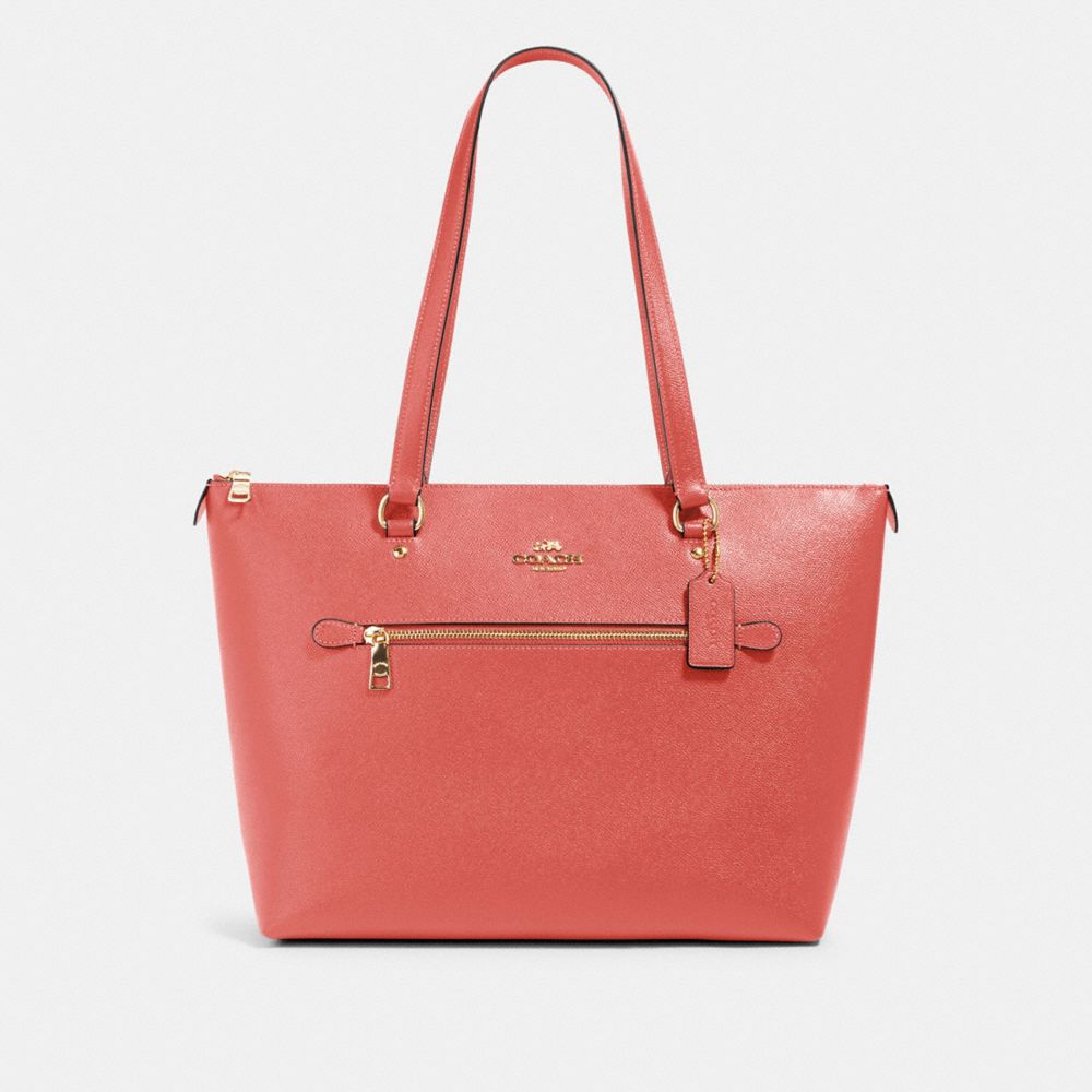 coral coach tote