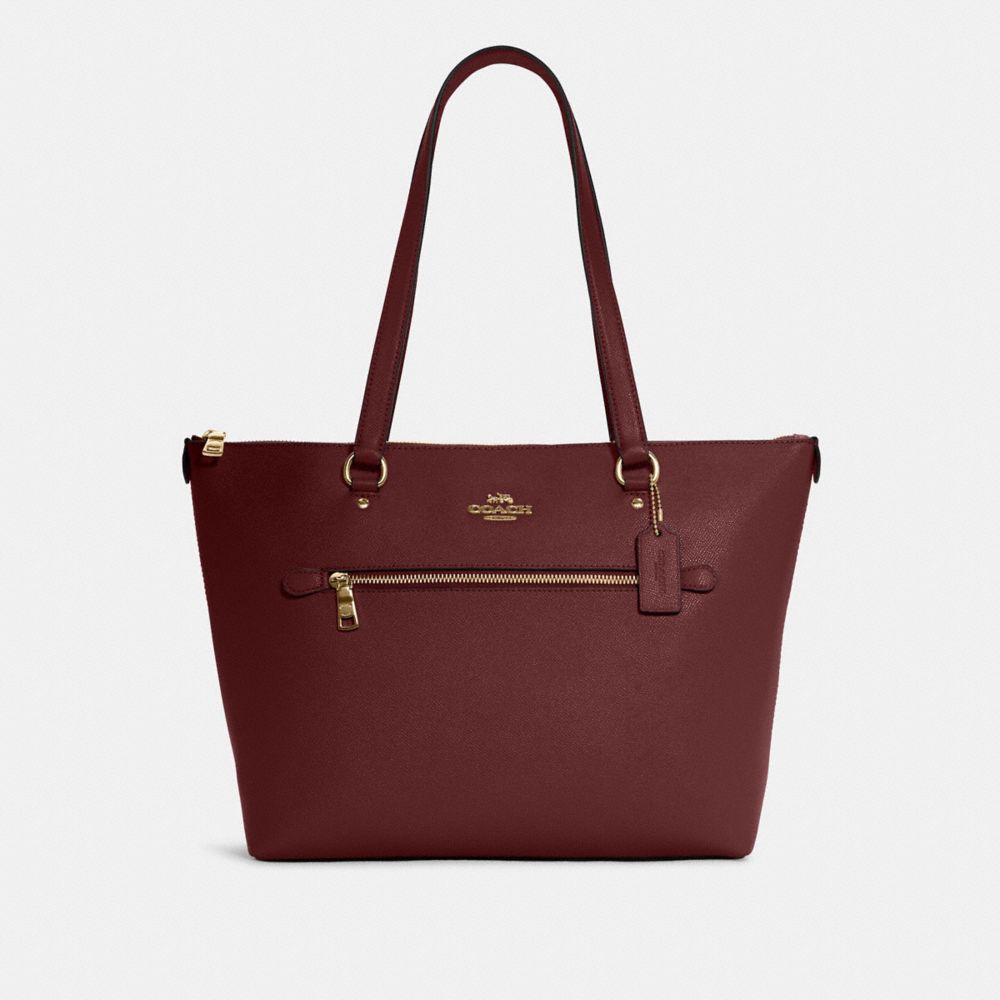 Gallery Tote - 79608 - Gold/Black Cherry