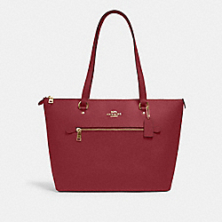 Gallery Tote - 79608 - GOLD/CHERRY