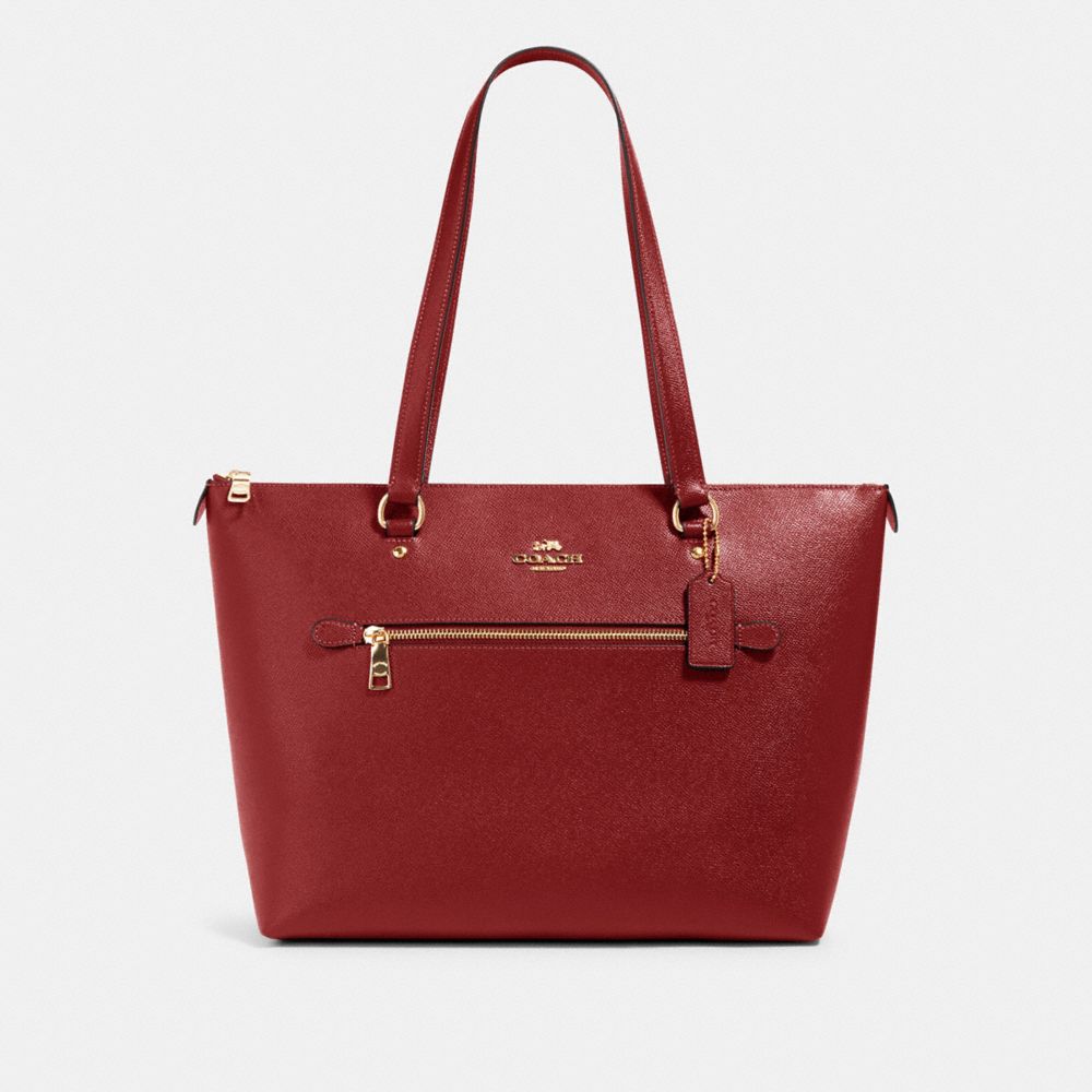 COACH 79608 GALLERY TOTE IM/DEEP SCARLET