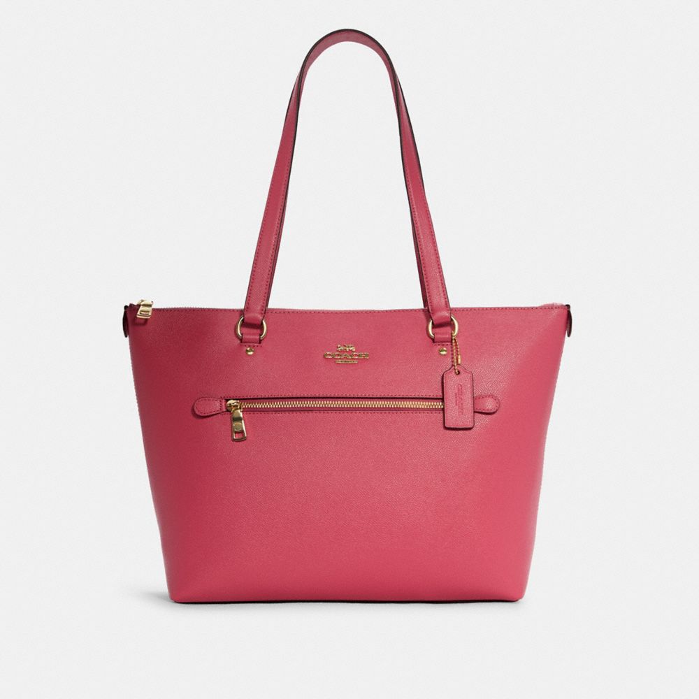 COACH Gallery Tote - GOLD/STRAWBERRY HAZE - 79608