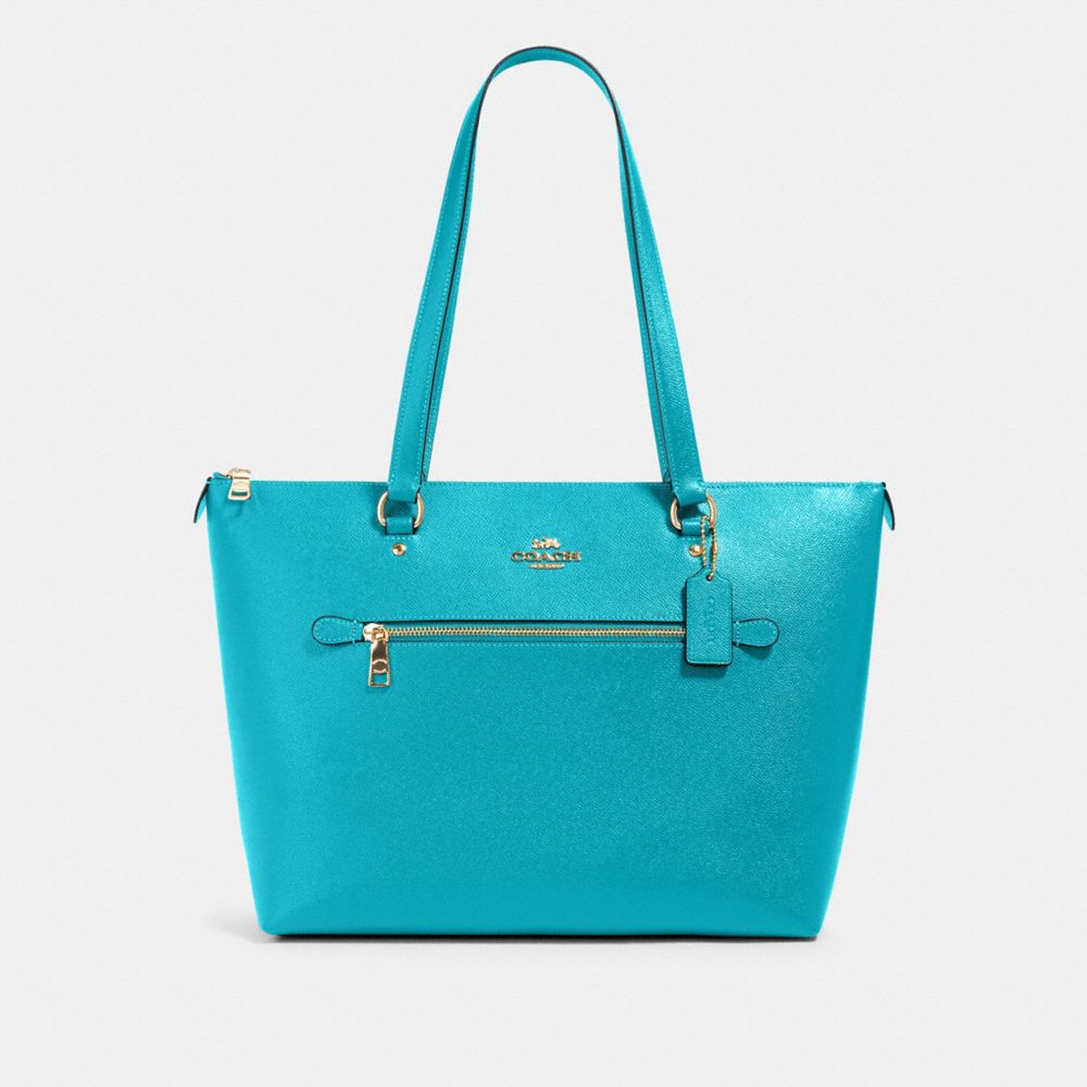 GALLERY TOTE - IM/TEAL - COACH 79608