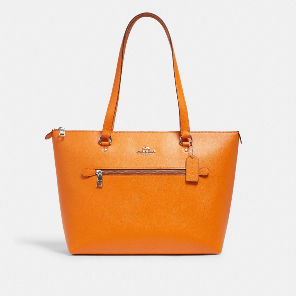 COACH 79608 Gallery Tote SV/BRIGHT MANDARIN