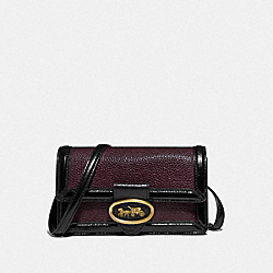 RILEY CONVERTIBLE BELT BAG - 79668 - BRASS/OXBLOOD/BLACK