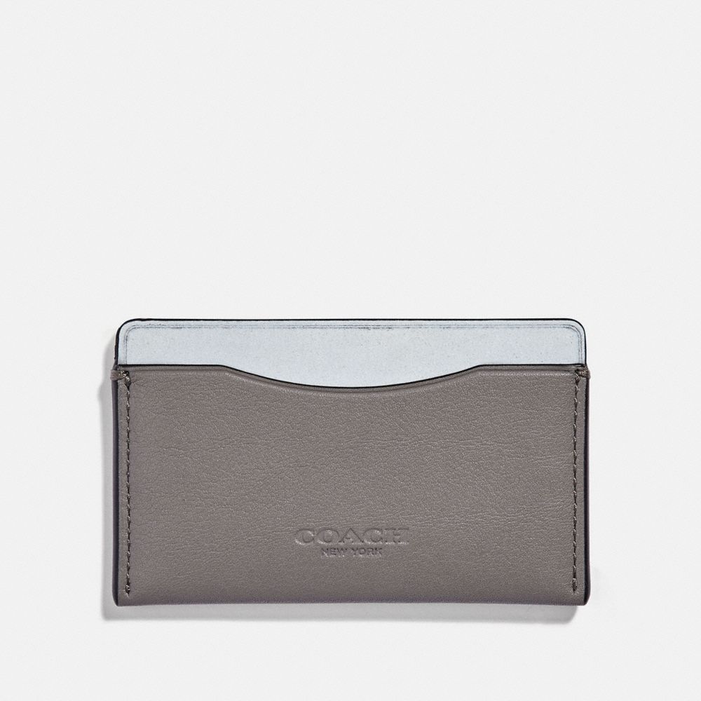 COACH 79738 - SMALL CARD CASE GREY/SILVER