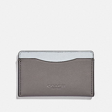 COACH SMALL CARD CASE - GREY/SILVER - 79738