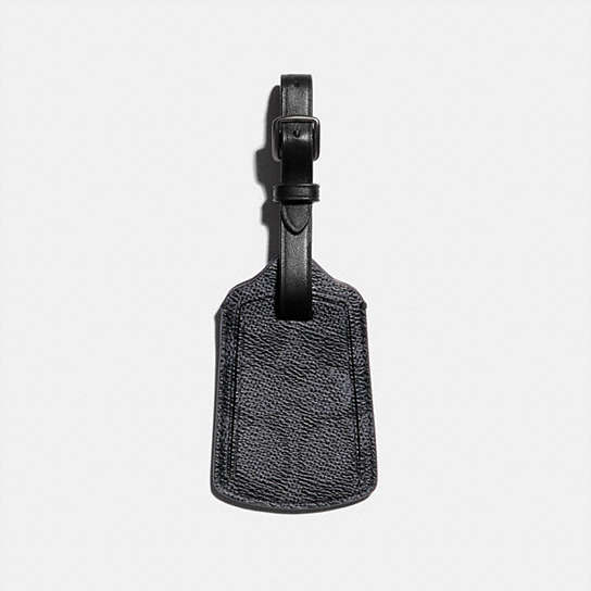 79808 - Luggage Tag In Signature Canvas Charcoal