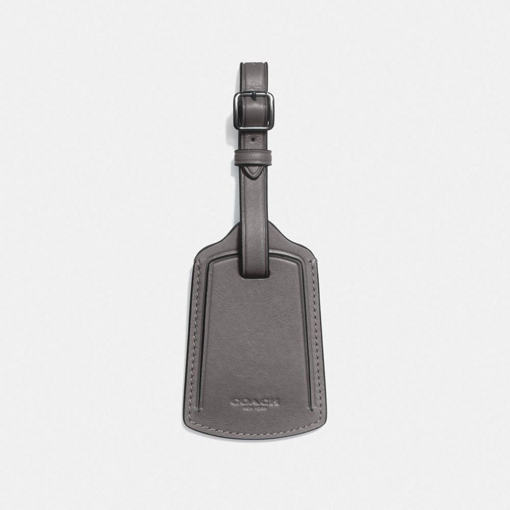 COACH 79809 - LUGGAGE TAG HEATHER GREY