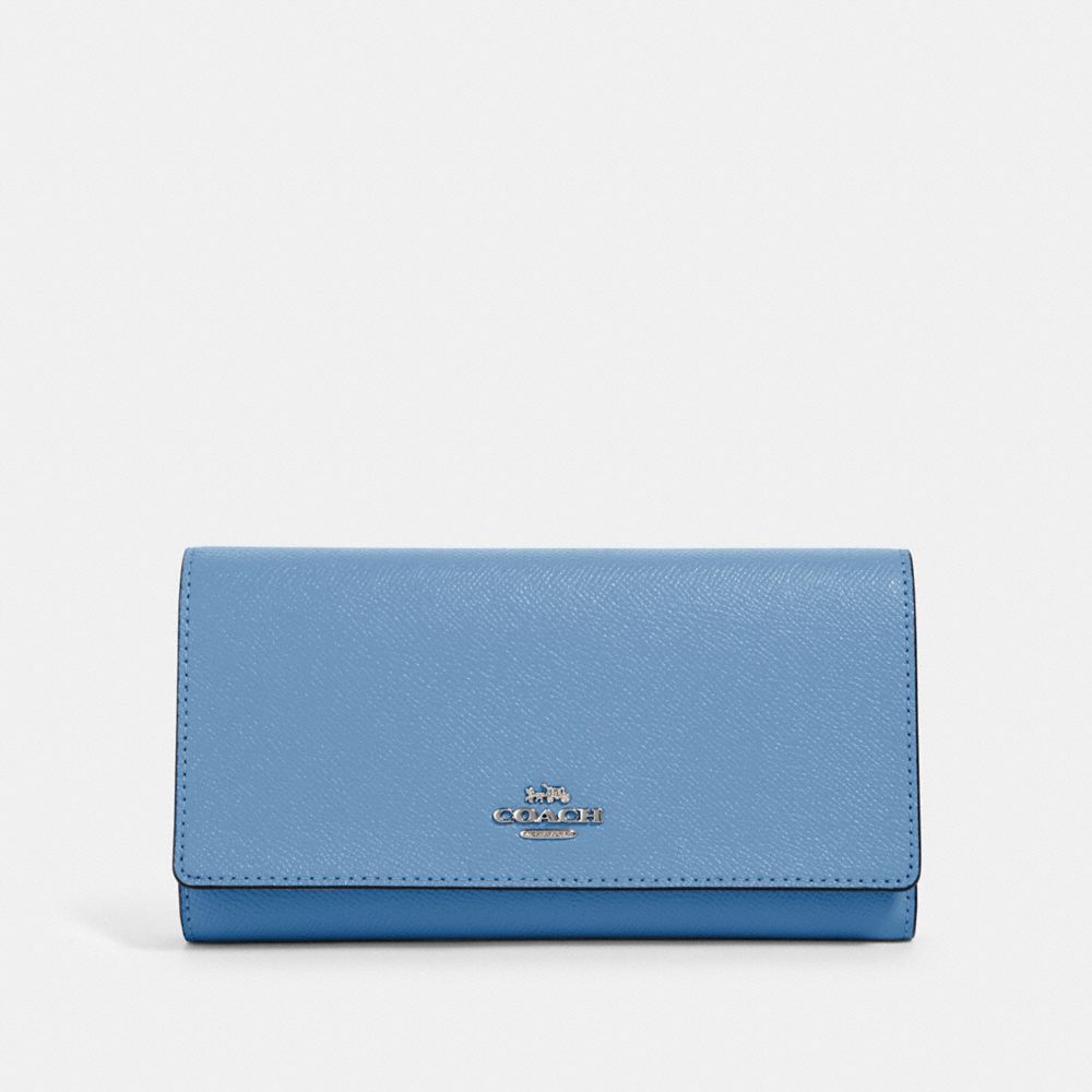 COACH 79868 Trifold Wallet SV/SLATE