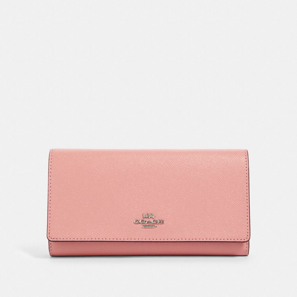 COACH 79868 - TRIFOLD WALLET - SV/LIGHT BLUSH | COACH CLEARANCE