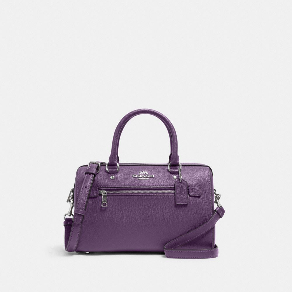 ROWAN SATCHEL - 79946 - SV/DARK AMETHYST