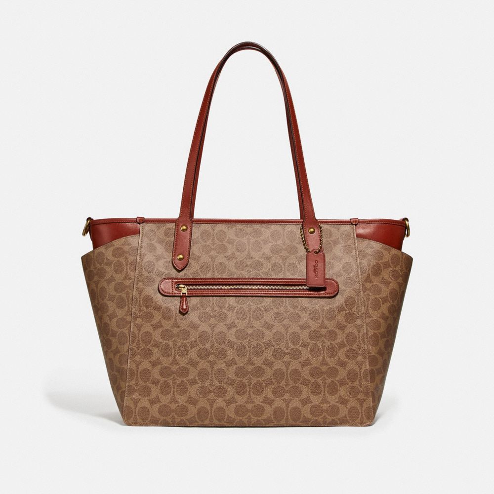 79958 - Baby Bag In Signature Canvas Brass/Tan/Rust