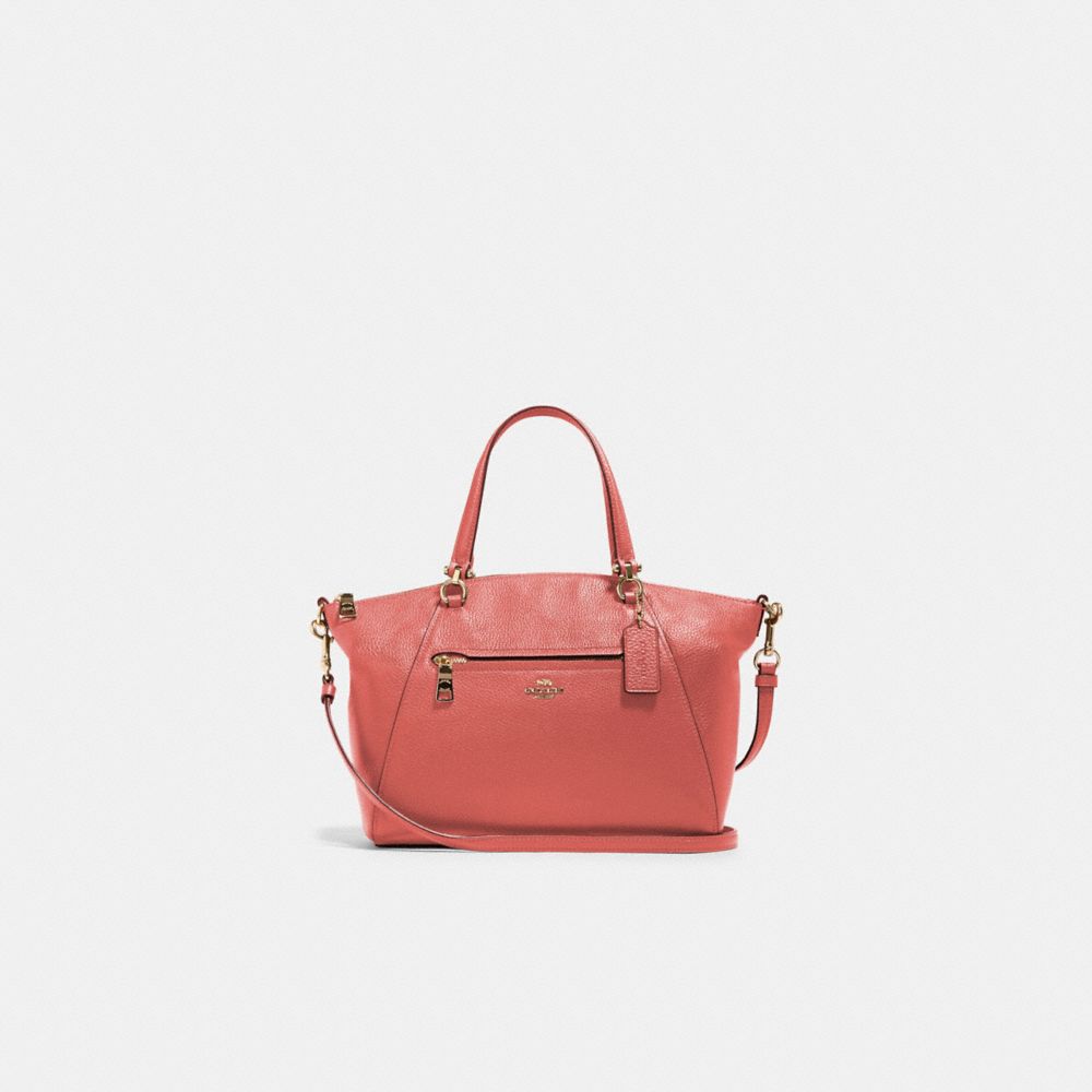 COACH 79997 PRAIRIE SATCHEL IM/BRIGHT-CORAL