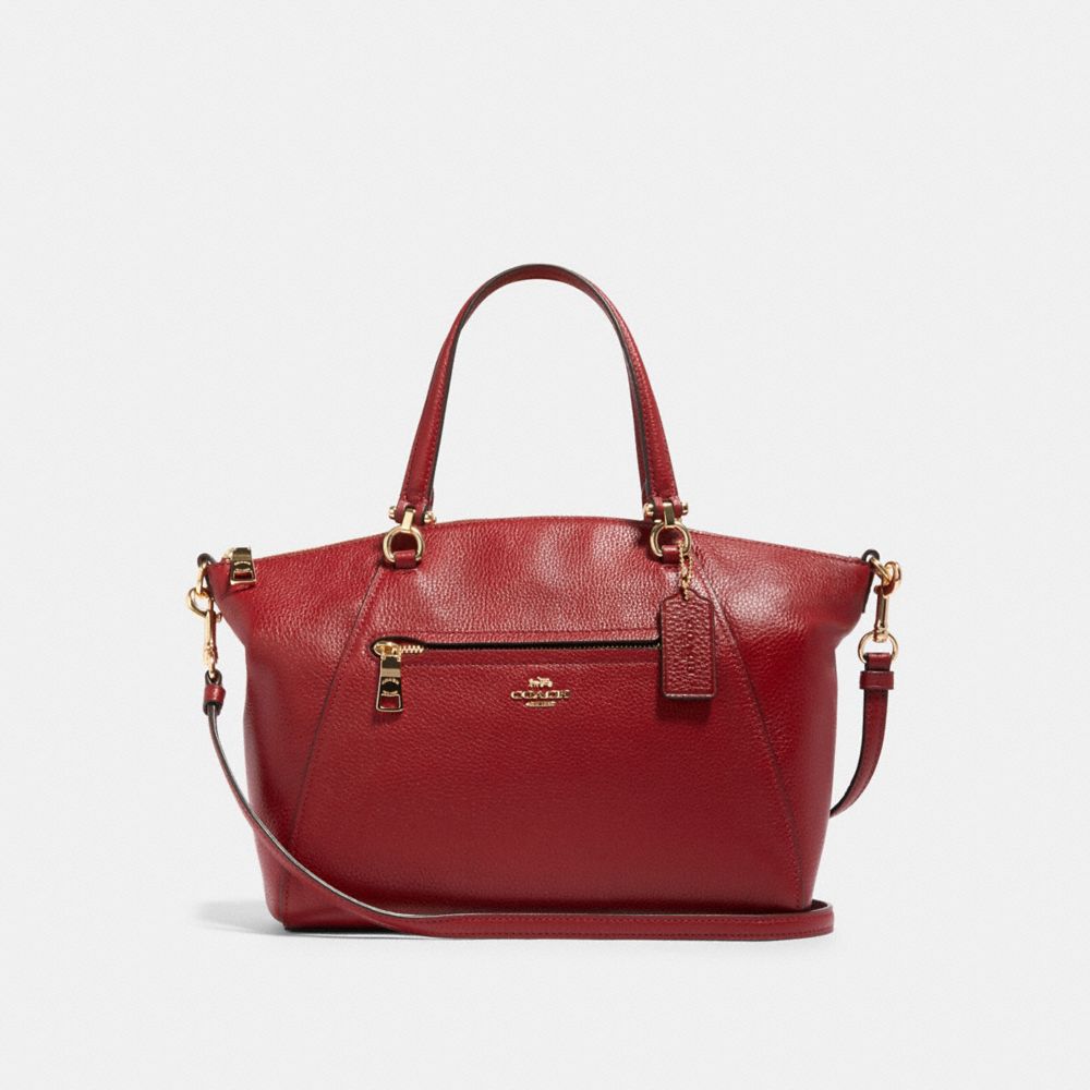 PRAIRIE SATCHEL - 79997 - IM/DEEP SCARLET