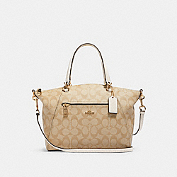 COACH 79998 - PRAIRIE SATCHEL IN SIGNATURE CANVAS IM/LIGHT KHAKI CHALK