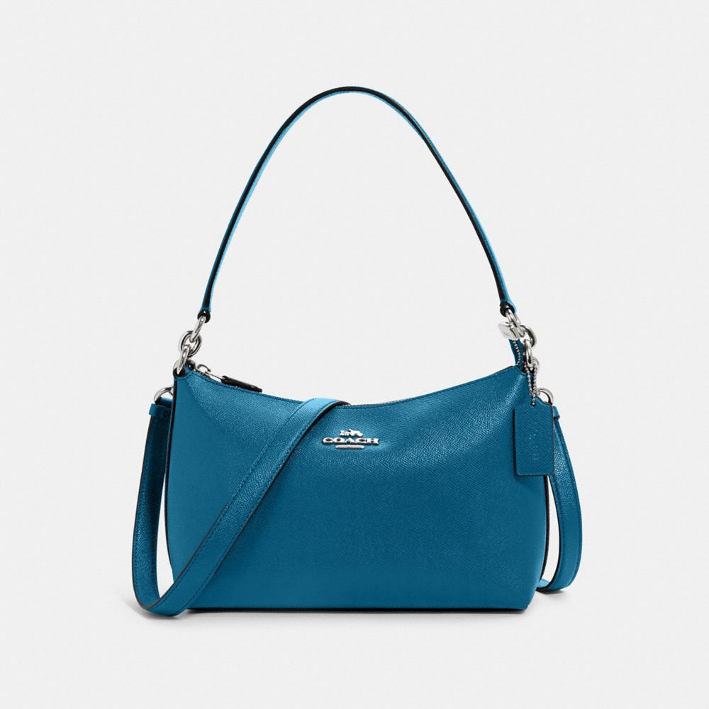 COACH 80058 - LEWIS SHOULDER BAG SV/OCEANSIDE BLUE