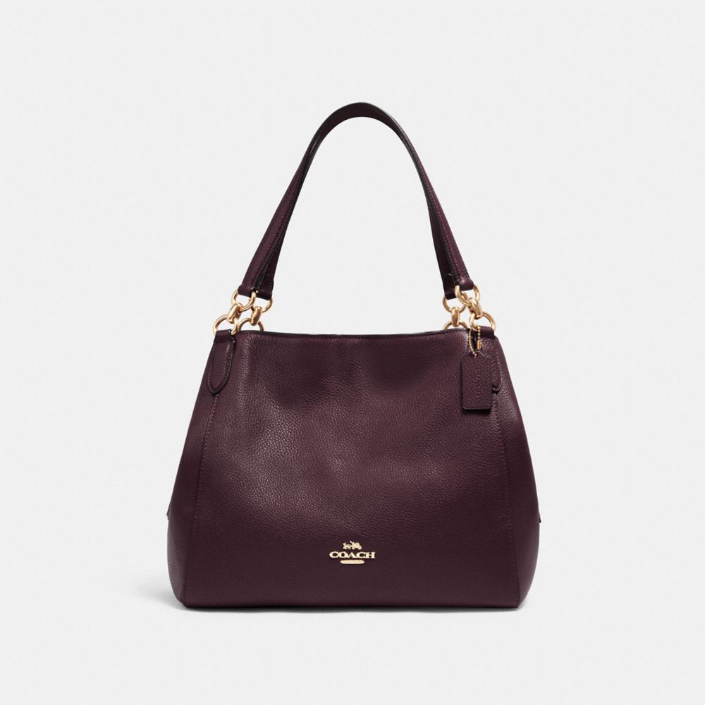 COACH 80268 Hallie Shoulder Bag IM/BOYSENBERRY