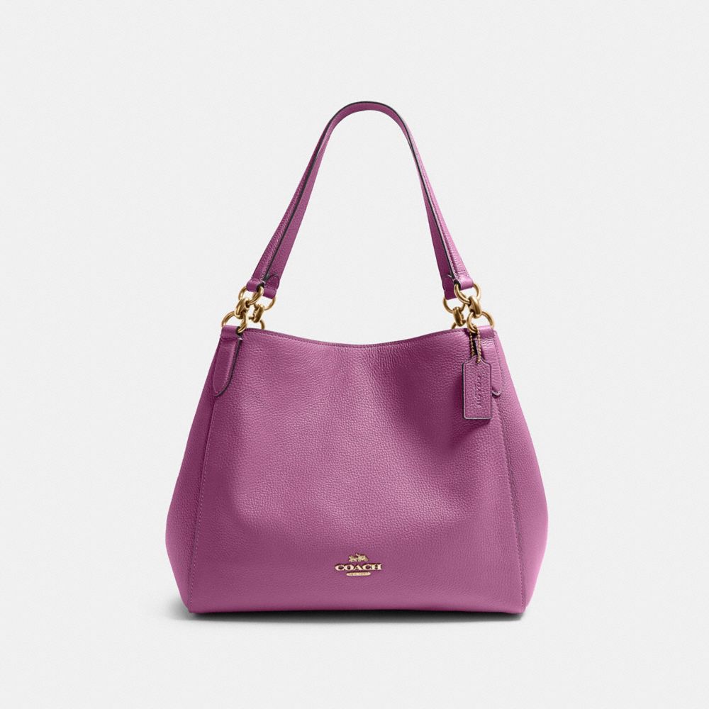 COACH 80268 HALLIE SHOULDER BAG IM/LILAC BERRY