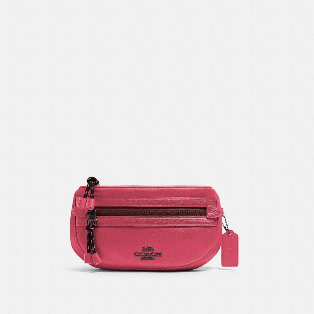 COACH 84230 VALE BELT BAG QB/DARK PINK