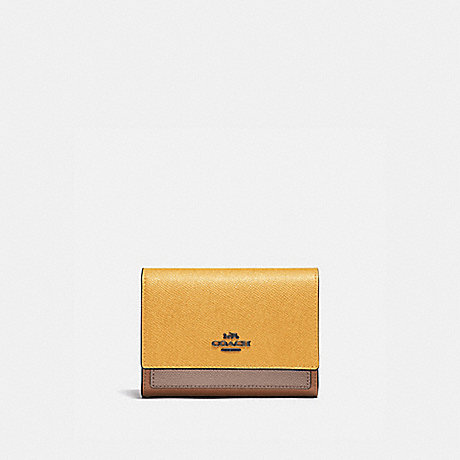 COACH 86091 Medium Flap Wallet In Colorblock V5/Honeycomb-Multi