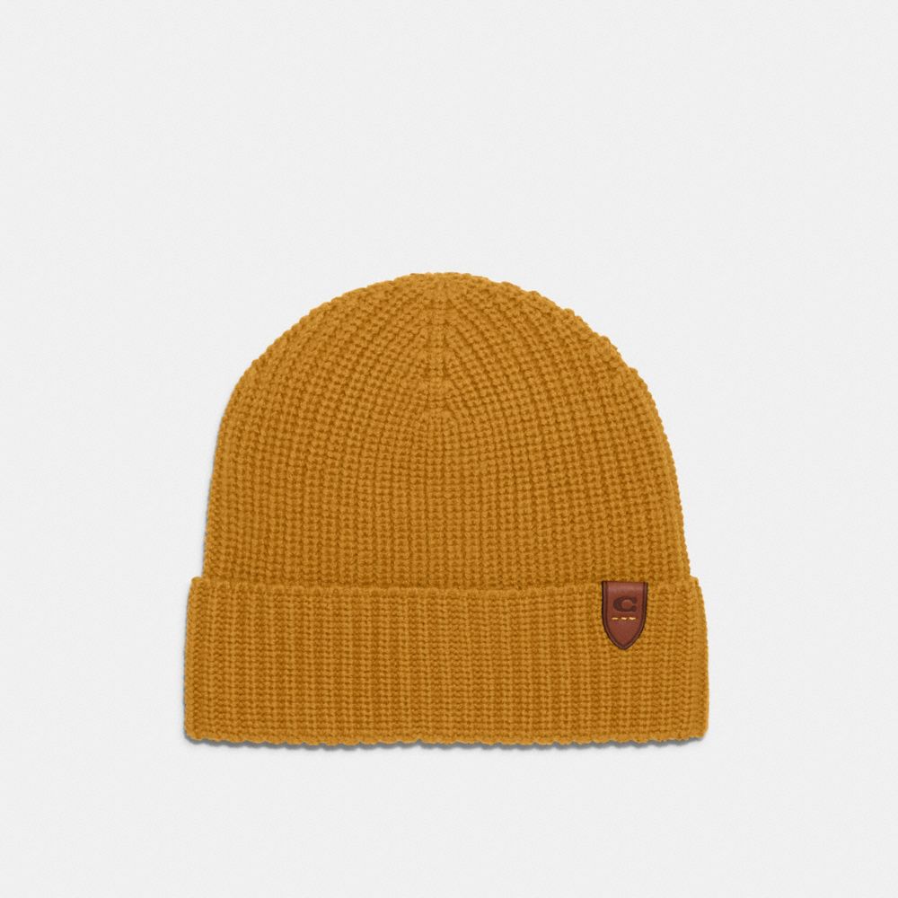 Rib Knit Merino Wool Hat - 86553 - Buttercup