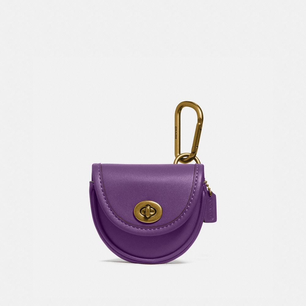 COACH 865 Turnlock Key Fob PURPLE