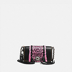 DINKIER WITH WHIPSTITCH SNAKESKIN - 86819 - BLACK/NEON PINK/LIGHT ANTIQUE NICKEL