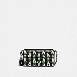 DINKIER WITH COLORBLOCK COACH LINK - BLACK/KELLY GREEN/LIGHT ANTIQUE NICKEL - COACH 86832