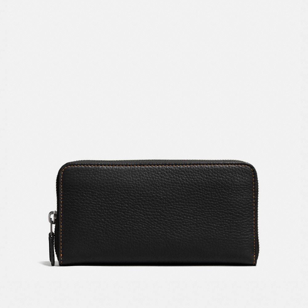 COACH ACCORDION ZIP WALLET - BP/BLACK - 86870