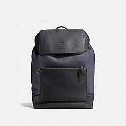 COACH 87084 Manhattan Backpack In Colorblock MIDNIGHT/BLACK