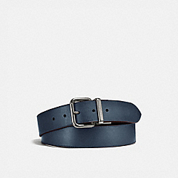 HARNESS BUCKLE CUT-TO-SIZE REVERSIBLE BELT, 38MM - 87091 - DENIM/CHESTNUT