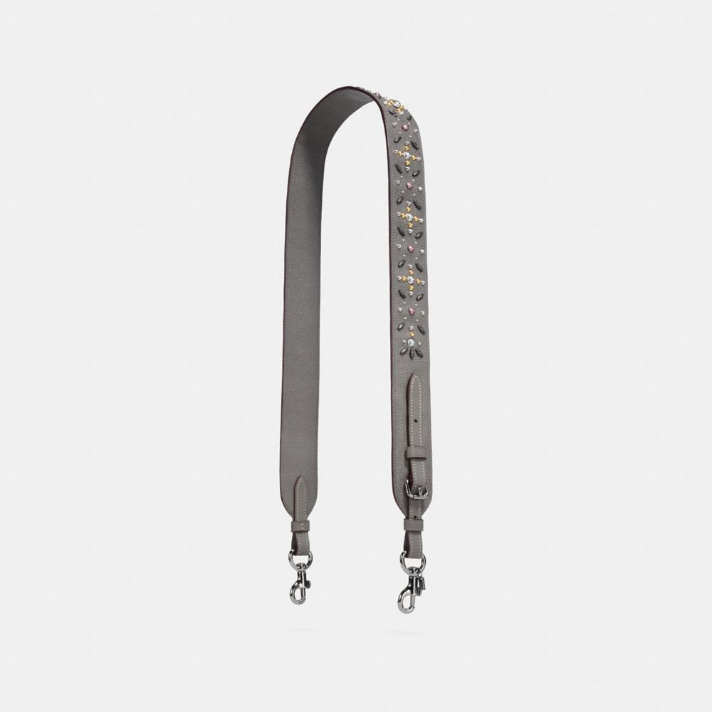 COACH Strap With Prairie Rivets - DARK GUNMETAL/HEATHER GREY - 87294