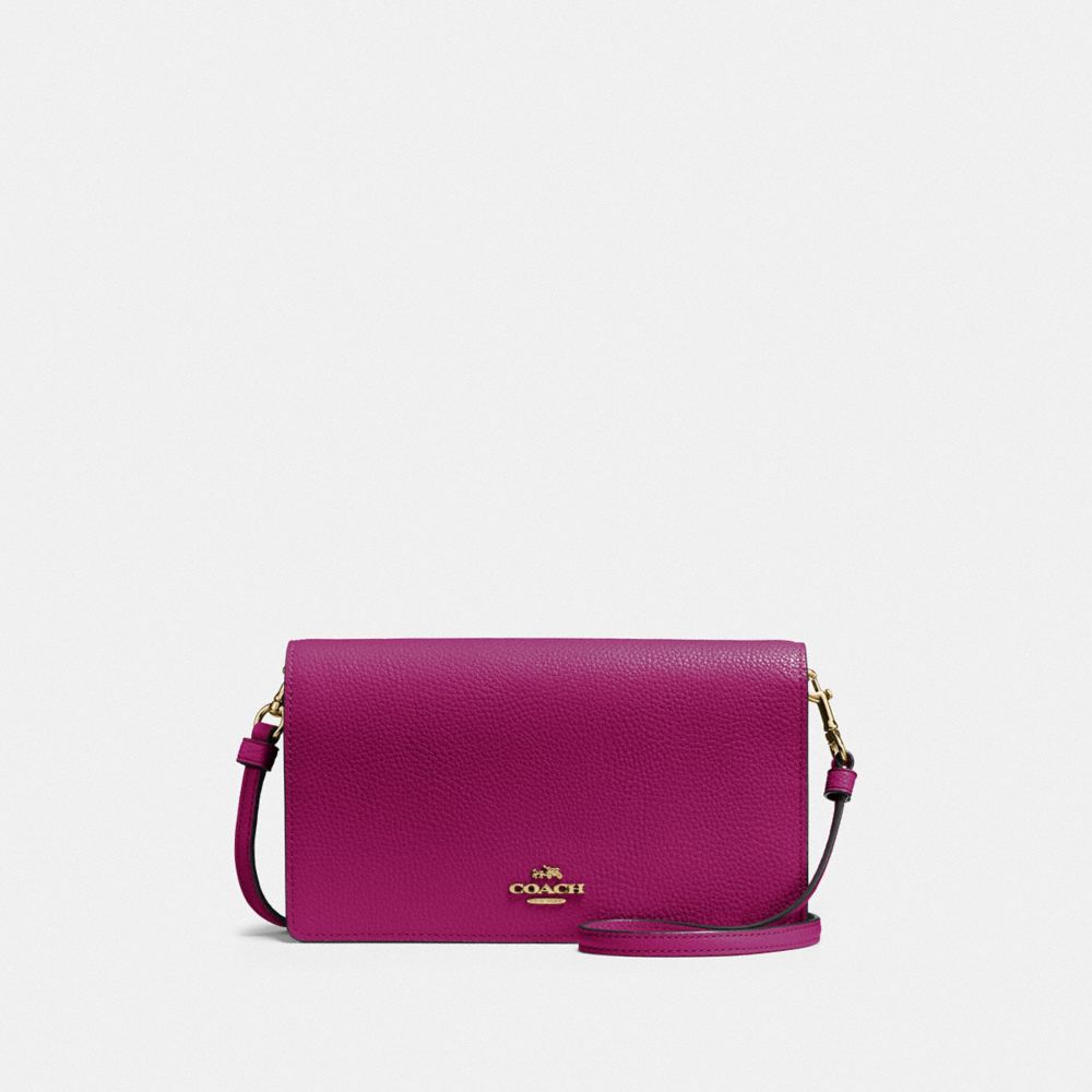 COACH 87401 Hayden Foldover Crossbody Clutch B4/HIBISCUS