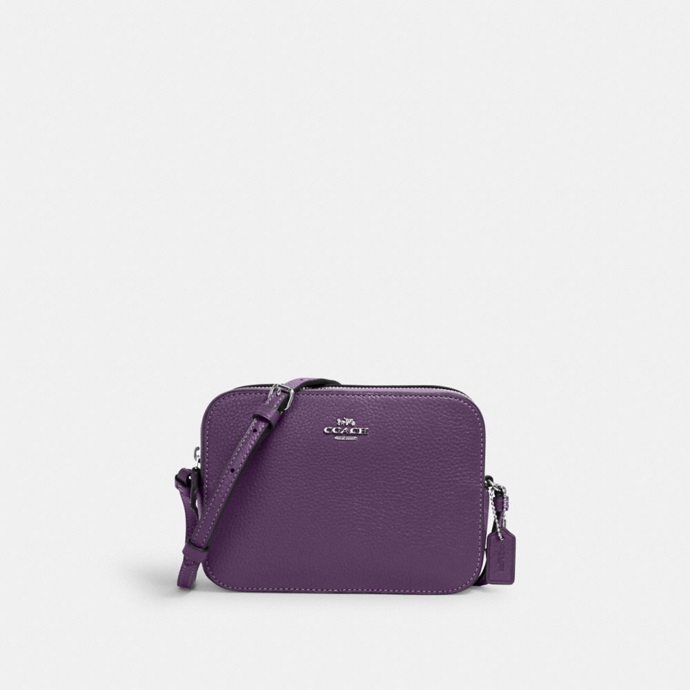 COACH 87734 MINI CAMERA BAG SV/DARK AMETHYST