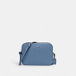 COACH 87734 Mini Camera Bag SILVER/STONE BLUE