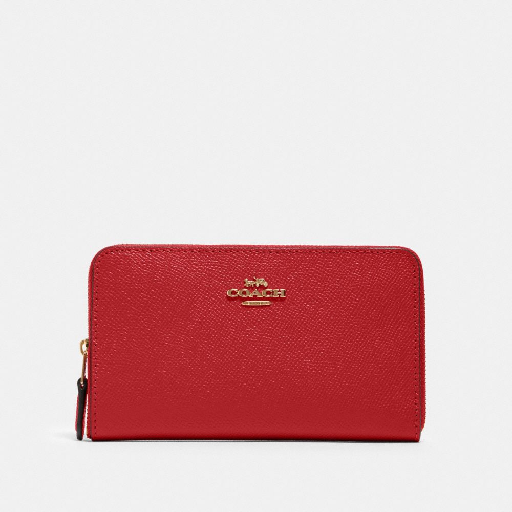 COACH 87735 MEDIUM ID ZIP WALLET IM/1941 RED