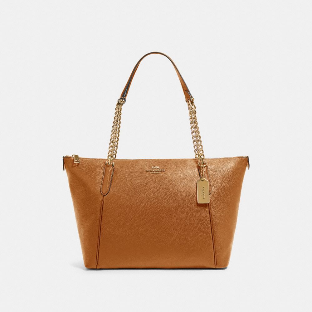 COACH 87775 - AVA CHAIN TOTE IM/LIGHT SADDLE