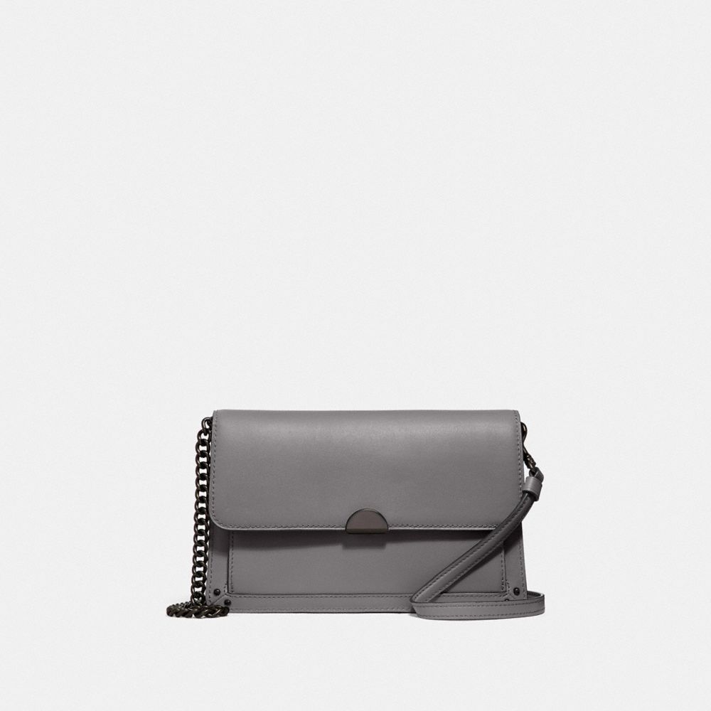 COACH 87899 Dreamer Convertible Crossbody Gunmetal/Heather Grey