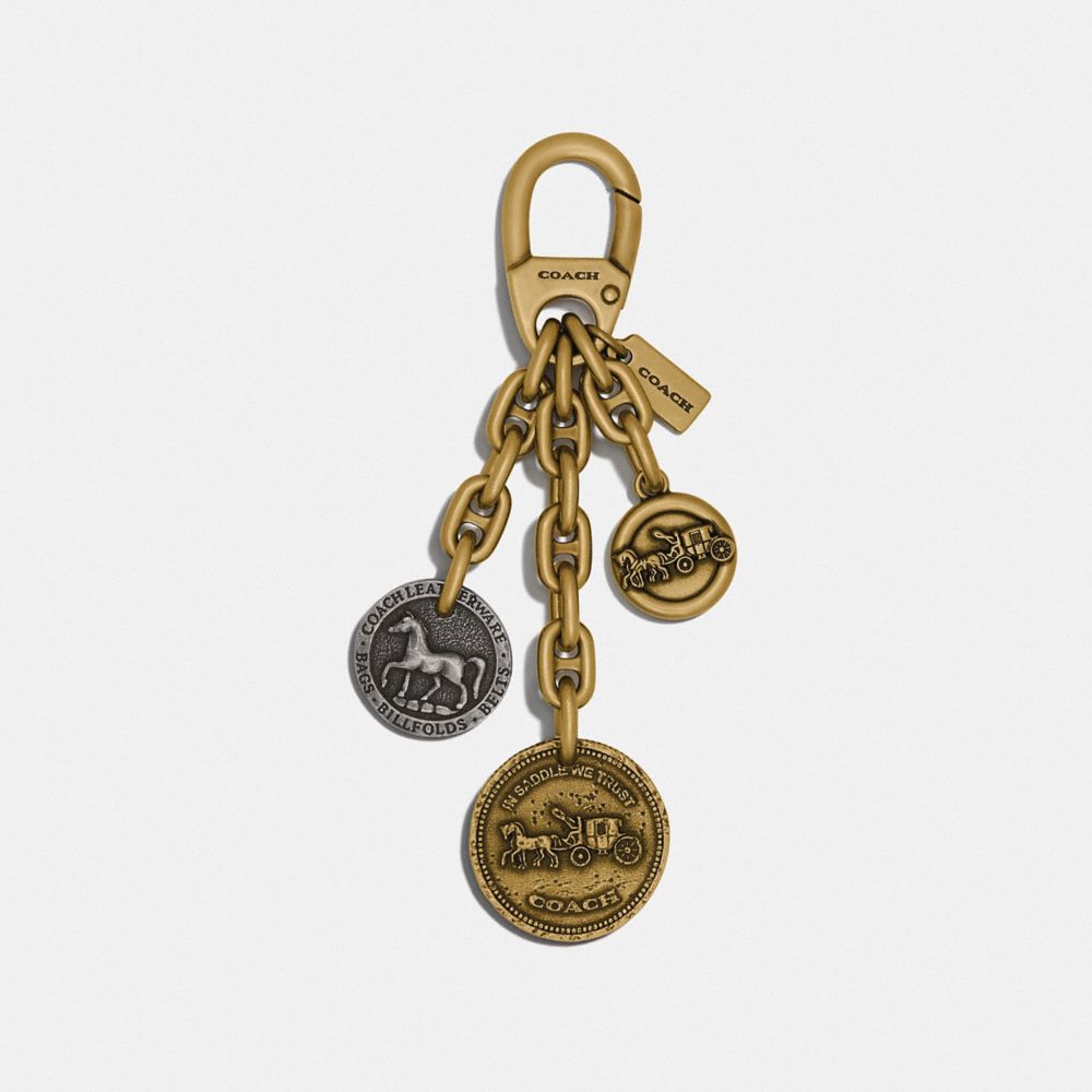 COACH ICON COIN MIX BAG CHARM - 87984 - B4/MULTI