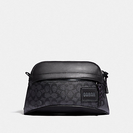 COACH 87990 Pacer Sport Pack In Signature Canvas With Coach Patch BLACK-COPPER/CHARCOAL