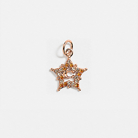 COACH 88186 Collectible Star Signature Charm ROSE-GOLD