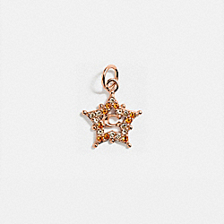 COACH 88186 Collectible Star Signature Charm ROSE GOLD