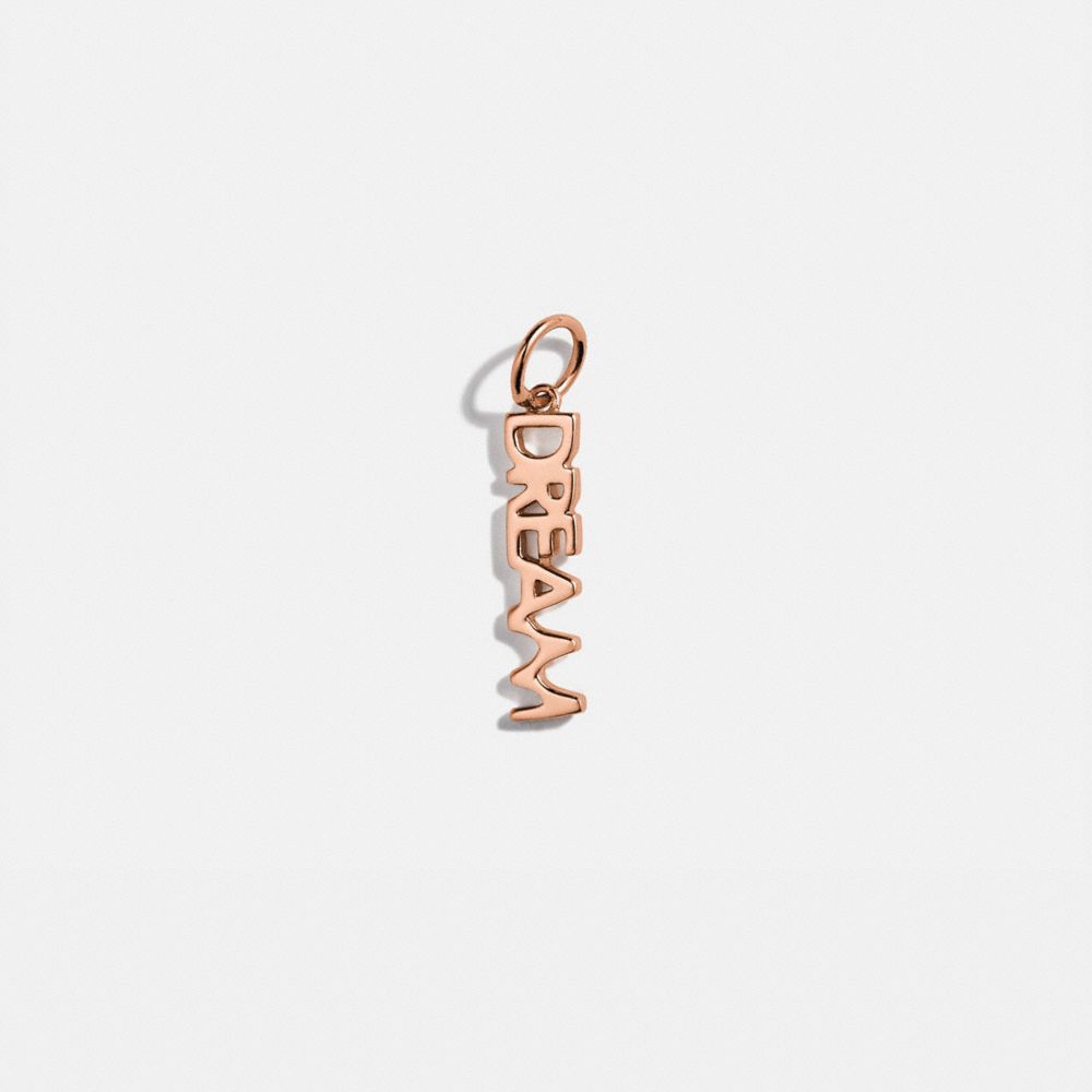 COLLECTIBLE DREAM CHARM - ROSE GOLD - COACH 88188