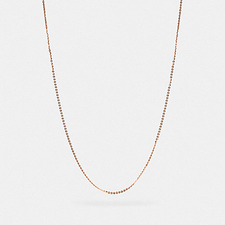 COACH 88192 Collectible Chain Necklace ROSE GOLD