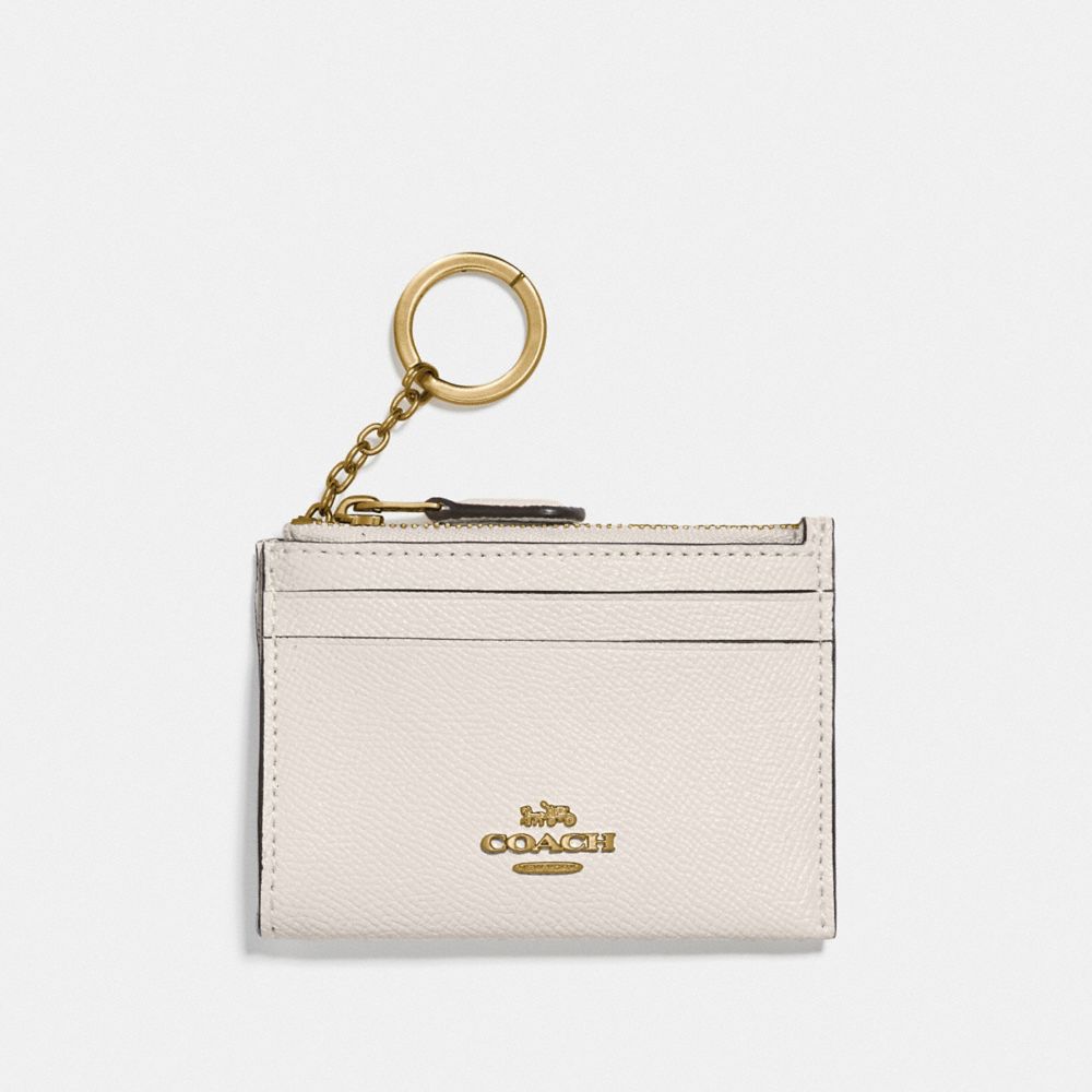 COACH 88250 Mini Skinny Id Case GOLD/CHALK