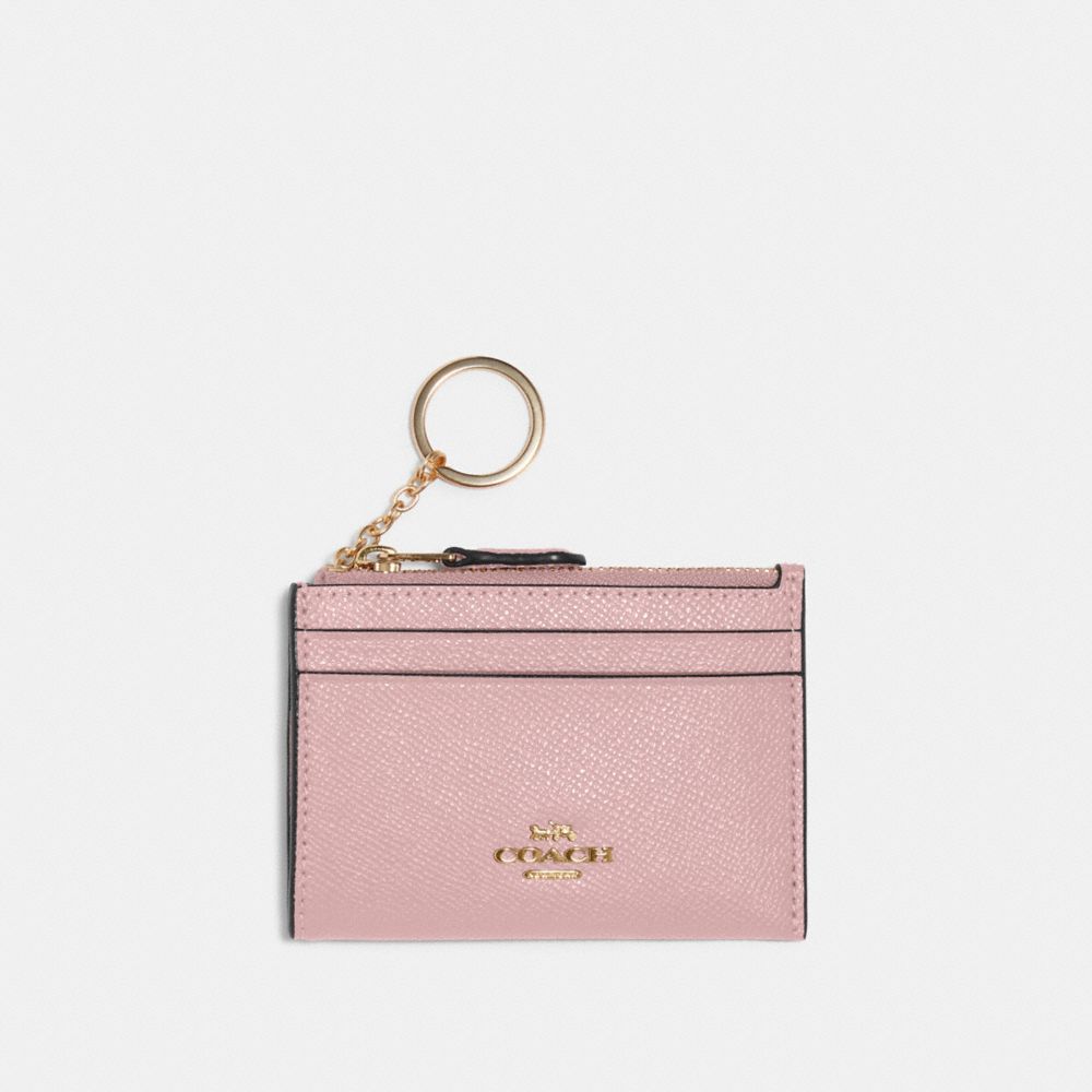 COACH 88250 Mini Skinny Id Case GOLD/POWDER PINK